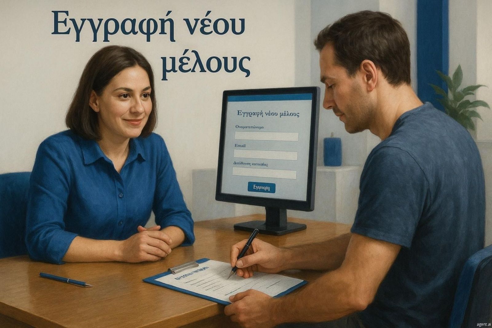 Εγγραφή νέου μέλους